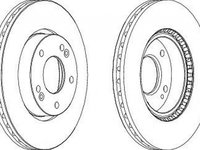 Disc frana HYUNDAI COUPE GK FERODO DDF1619