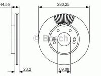 Disc frana HYUNDAI ELANTRA limuzina MD UD BOSCH 0986479A12