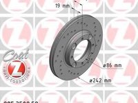 Disc frana HYUNDAI EXCEL I (X3-), HYUNDAI EXCEL (X-2), HYUNDAI EXCEL limuzina (X-2) - ZIMMERMANN 285.3502.52