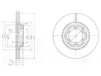 Disc frana HYUNDAI GALLOPER I DELPHI BG3679