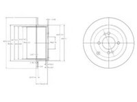 Disc frana HYUNDAI GETZ (TB) (2002 - 2020) DELPHI BG4097