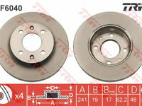 Disc frana HYUNDAI GETZ TB TRW DF6040 PieseDeTop