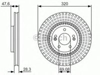 Disc frana HYUNDAI GRANDEUR HG BOSCH 0986479A21