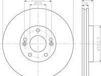 Disc frana HYUNDAI GRANDEUR HG TEXTAR 92166200