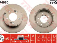 Disc frana HYUNDAI GRANDEUR (TG) (2005 - 2016) TRW DF4980