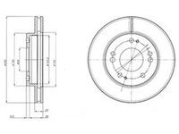 Disc frana HYUNDAI GRANDEUR TG DELPHI BG4197