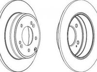 Disc frana HYUNDAI GRANDEUR TG FERODO DDF1787