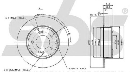 Disc frana HYUNDAI GRANDEUR TG SBS 1815203425