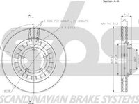 Disc frana HYUNDAI H-1 Cargo TQ SBS 1815203435