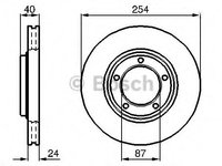 Disc frana HYUNDAI H-1 platou / sasiu (2000 - 2005) Bosch 0 986 478 663