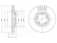 Disc frana HYUNDAI H-1 STAREX DELPHI BG4098