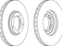 Disc frana HYUNDAI H-1 Starex (H200) caroserie (1997 - 2007) FERODO DDF1658 piesa NOUA