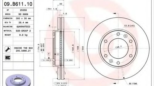 Disc frana HYUNDAI H-1 Starex (H300) caroseri