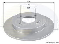 Disc frana HYUNDAI i10 (IA) (2013 - 2016) COMLINE ADC1056 piesa NOUA