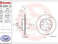 Disc frana HYUNDAI i10 (IA) (2013 - 2020) BREMBO 09.9503.10