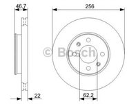 Disc frana HYUNDAI i20 GB BOSCH 0986479367