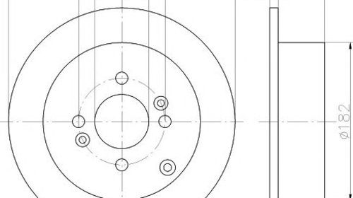 Disc frana HYUNDAI i20 (PB, PBT) - OEM - MEYL