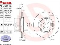 Disc frana HYUNDAI i30 CW FD BREMBO 09A53221