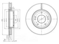 Disc frana HYUNDAI i30 CW FD DELPHI BG3861