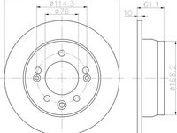 Disc frana HYUNDAI i30 CW (FD) - OEM - QUARO: QD6345 - Cod intern: W02605633 - LIVRARE DIN STOC in 24 ore!!!