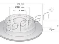 Disc frana HYUNDAI i30 CW FD TOPRAN 820608