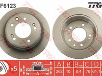 Disc frana HYUNDAI i30 CW FD TRW DF6123 PieseDeTop