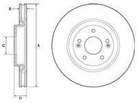 Disc frana HYUNDAI i40 CW (VF) (2011 - 2016) DELPHI BG4683C piesa NOUA