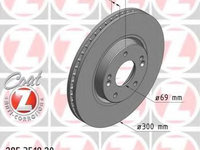 Disc frana HYUNDAI i40 (VF) (2012 - 2016) ZIMMERMANN 285.3518.20 piesa NOUA