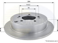 Disc frana HYUNDAI ix35 (LM, EL, ELH) (2009 - 2016) COMLINE ADC1036