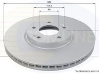 Disc frana HYUNDAI ix55 COMLINE ADC1096V