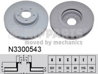 Disc frana HYUNDAI ix55 NIPPARTS N3300543