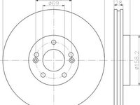 Disc frana HYUNDAI ix55 TEXTAR 92166003