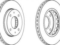 Disc frana HYUNDAI LANTRA II J-2 FERODO DDF1270