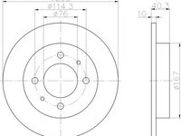 Disc frana HYUNDAI LANTRA (J-1), HYUNDAI LANTRA Mk II combi (J-2), HYUNDAI TIBURON (RD) - TEXTAR 92117100