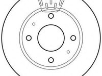 Disc frana HYUNDAI LANTRA Mk II combi (J-2), HYUNDAI TIBURON (RD), HYUNDAI AVANTE II (J-2) - JURID 562806JC