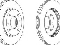 Disc frana HYUNDAI LANTRA Mk II combi (J-2), HYUNDAI TIBURON (RD), HYUNDAI AVANTE II (J-2) - FERODO DDF1577