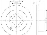 Disc frana HYUNDAI MATRIX (FC) (2001 - 2010) Textar 92130900