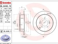 Disc frana HYUNDAI SANTA F I SM BREMBO 08A44611