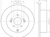 Disc frana HYUNDAI SANTA F I (SM), HYUNDAI SANTA F II (CM) - MINTEX MDC2012