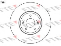 Disc frana HYUNDAI SANTA F I (SM), HYUNDAI SANTA F II (CM), HYUNDAI SANTA F III (DM) - FTE BS7171