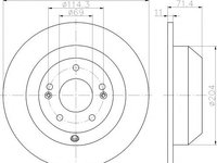 Disc frana HYUNDAI SANTA F II (CM), KIA SORENTO II (XM), HYUNDAI SANTA F III (DM) - HELLA PAGID 8DD 355 116-871