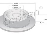 Disc frana HYUNDAI SANTA F II CM TOPRAN 820625