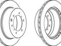 Disc frana HYUNDAI TERRACAN HP FERODO DDF1954