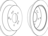 Disc frana HYUNDAI TRAJET (FO), HYUNDAI HIGHWAY VAN, HYUNDAI SANTA F I (SM) - FERODO DDF1493