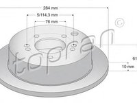 Disc frana HYUNDAI TRAJET (FO), HYUNDAI SANTA F I (SM), HYUNDAI TUCSON (JM) - TOPRAN 820 378