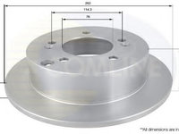 Disc frana HYUNDAI TUCSON (JM) (2004 - 2010) COMLINE ADC1066