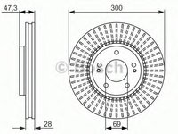 Disc frana HYUNDAI TUCSON (JM), KIA SPORTAGE (JE_, KM_), HYUNDAI EMBERA V (NF) - BOSCH 0 986 479 595