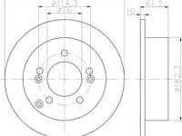 Disc frana HYUNDAI XG (XG) (1998 - 2005) Textar 92156803