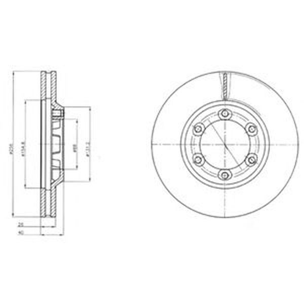 Disc frana ISUZU D-MAX 8DH DELPHI BG4252