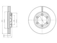 Disc frana ISUZU D-MAX 8DH DELPHI BG4252